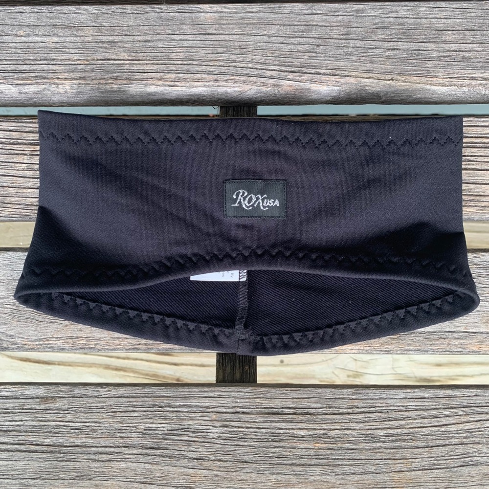 ROXUSA Black Cycling Headband Athletic Spandex Stretch Activewear Biking USA